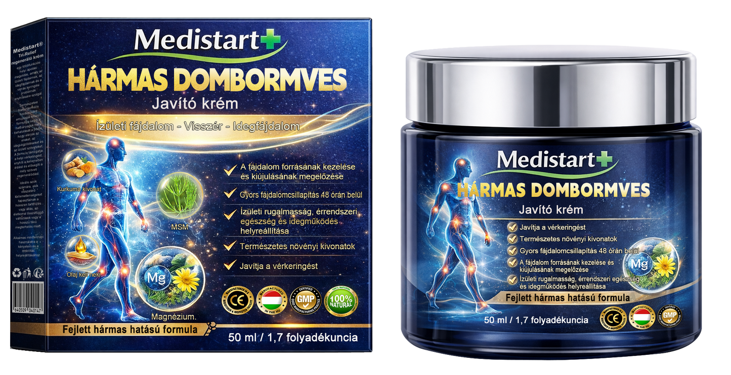 🏃 Medistart® 3 az 1-ben regeneráló krém 🧑⚕️Ízületek és csontok számára, 5 perces fájdalomcsillapítás - 50 ml
