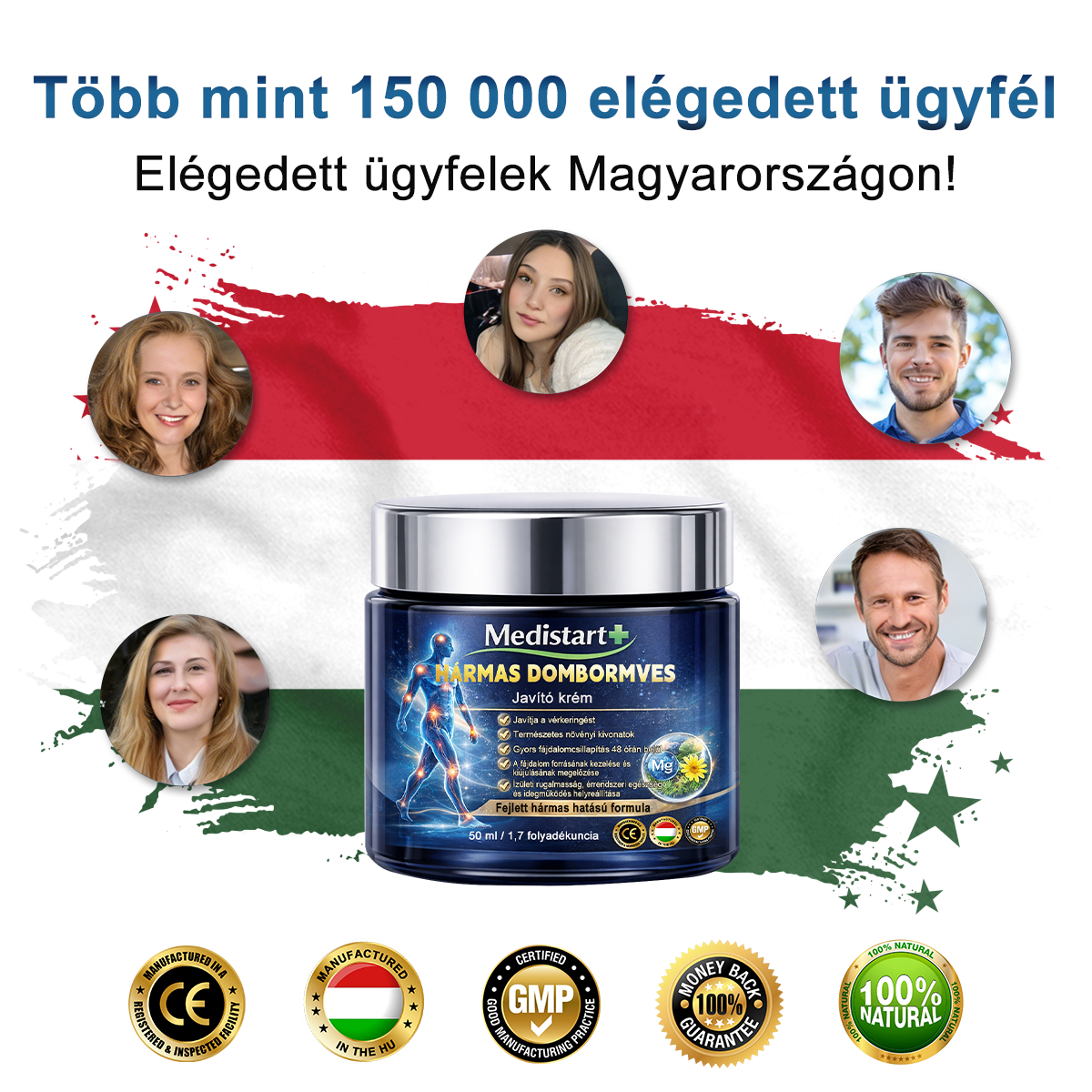 🏃✨ Medistart® 3 az 1-ben regeneráló krém 🔥Ízületek és csontok számára, 5 perces fájdalomcsillapítás - 50 ml