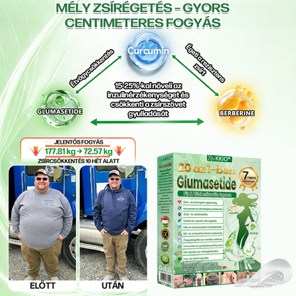 🧑‍⚕️🌿KKIO® 20 az 1-ben Glumasetide Fit & Vital mikrotűs tapasz - 7 napon belül látható változás / Alkalmas elhízás, szív- és érrendszeri egészség, cukorbetegség, alvási apnoé, bélrendszeri egészség, ízületi problémák és számos egyéb állapot esetén.