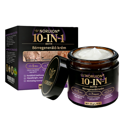 ✨ NORUION® Biotin 10 az 1-ben Bőrmegújító Krém  (👨‍⚕‍CE Tanúsítvány)👍✅ Magyar fejlesztés, magyarországi gyártás és szállítás