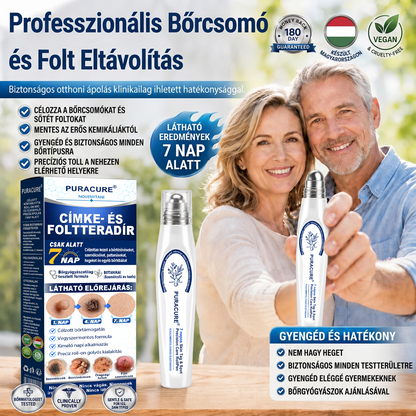 🔥PuraCure® 𝟕 𝐍𝐚𝐩𝐨𝐬 Bőrkinövés- és Folteltávolító Toll Fájdalommentes és Hegmentes Professzionális Rollerball