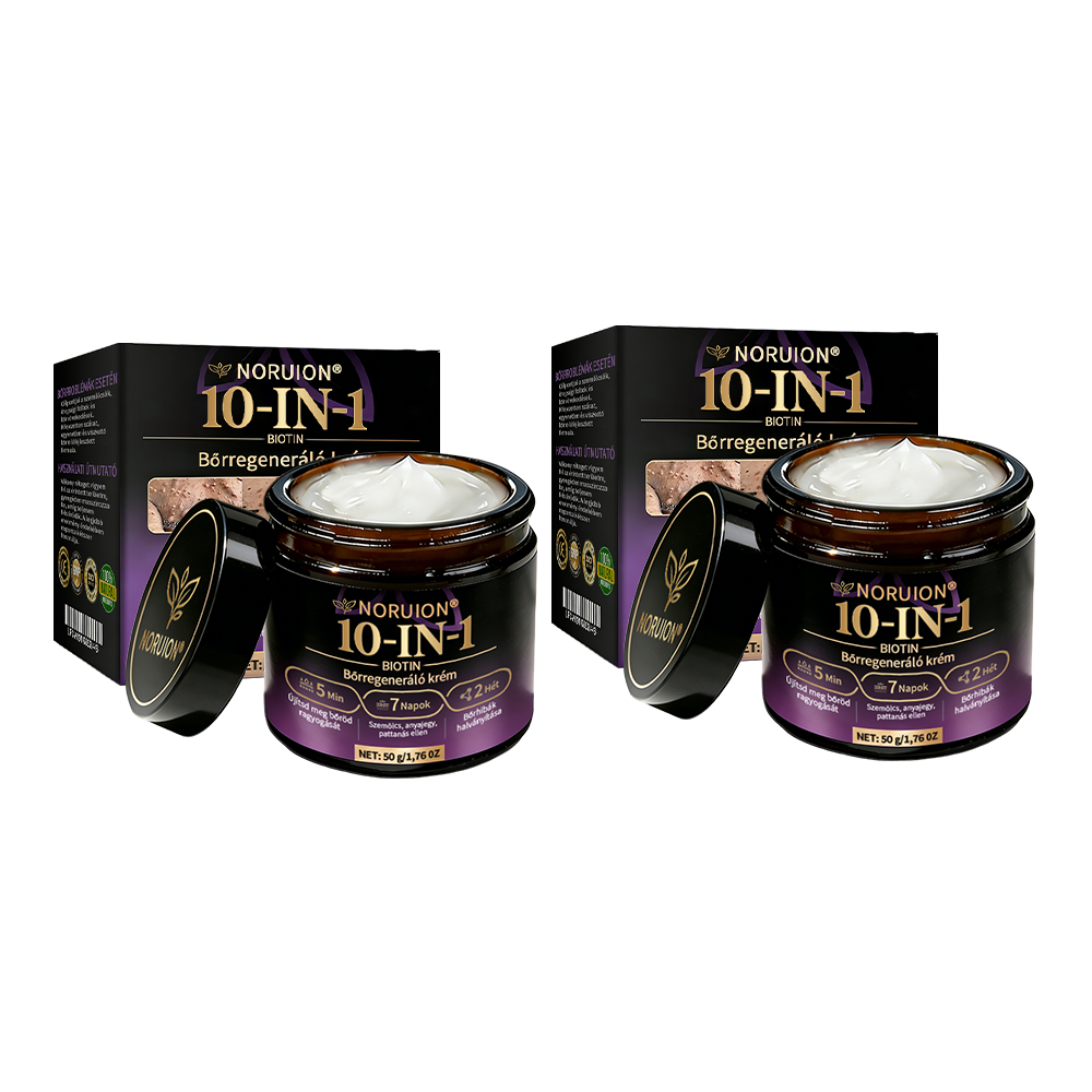 ✨ NORUION® Biotin 10 az 1-ben Bőrmegújító Krém  (👨‍⚕‍CE Tanúsítvány)👍✅ Magyar fejlesztés, magyarországi gyártás és szállítás