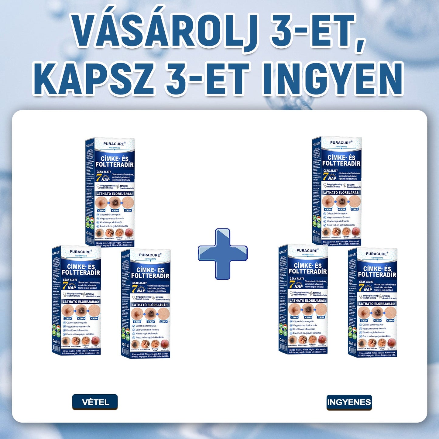 🔥PuraCure® 𝟕 𝐍𝐚𝐩𝐨𝐬 Bőrkinövés- és Folteltávolító Toll Fájdalommentes és Hegmentes Professzionális Rollerball