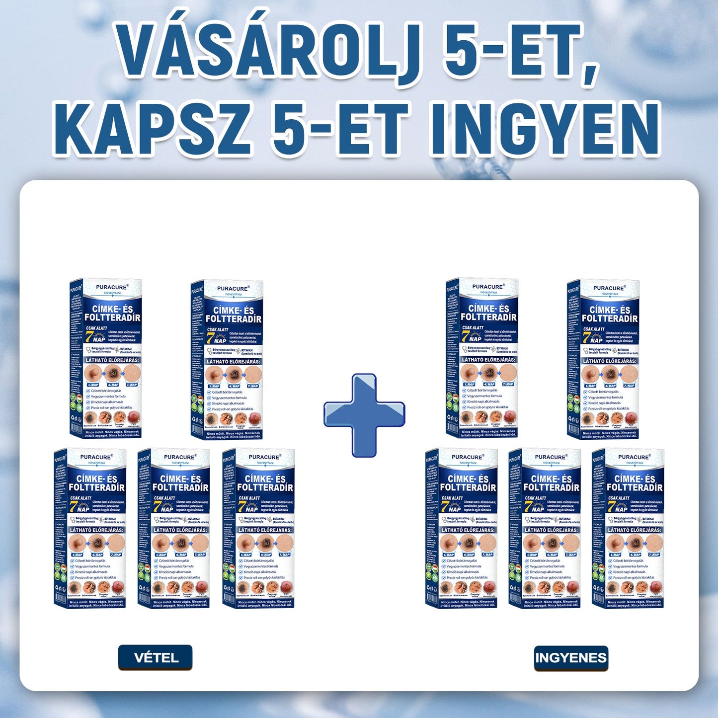 🔥PuraCure® 𝟕 𝐍𝐚𝐩𝐨𝐬 Bőrkinövés- és Folteltávolító Toll Fájdalommentes és Hegmentes Professzionális Rollerball