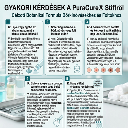 🔥PuraCure® 𝟕 𝐍𝐚𝐩𝐨𝐬 Bőrkinövés- és Folteltávolító Toll Fájdalommentes és Hegmentes Professzionális Rollerball