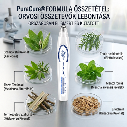 🔥PuraCure® 𝟕 𝐍𝐚𝐩𝐨𝐬 Bőrkinövés- és Folteltávolító Toll Fájdalommentes és Hegmentes Professzionális Rollerball