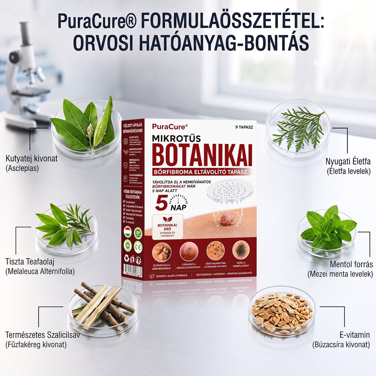 ✨𝐏𝐮𝐫𝐚𝐂𝐮𝐫𝐞® 𝐌𝐢𝐤𝐫𝐨-𝐭ű𝐬 𝐛𝐨𝐭𝐚𝐧𝐢𝐤𝐚𝐢 𝐛ő𝐫𝐧ö𝐯𝐞𝐝é𝐤-𝐞𝐥𝐭á𝐯𝐨𝐥í𝐭ó ✅✅𝐊é𝐬𝐳ü𝐥𝐭 𝐌𝐚𝐠𝐲𝐚𝐫𝐨𝐫𝐬𝐳á𝐠𝐨𝐧
