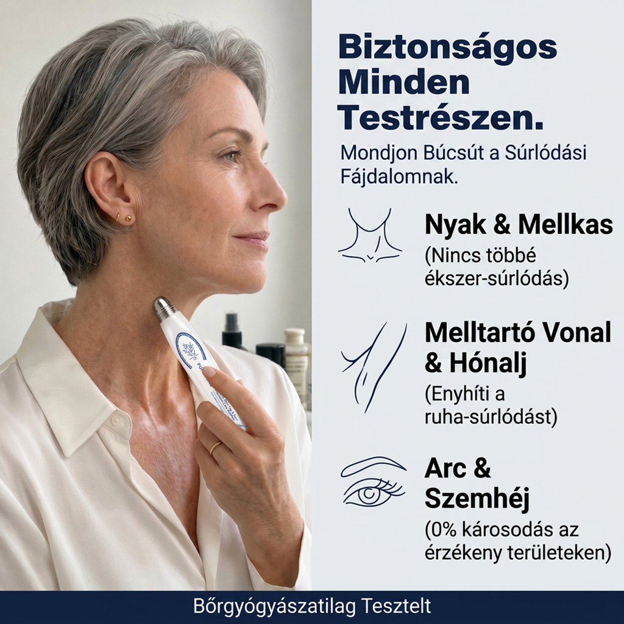 👩‍⚕️PuraCure®  7 Napos Bőrkinövés- és Anyajegyápoló Roller – Fájdalommentes, Hegmentes Bőrhibák Ellen