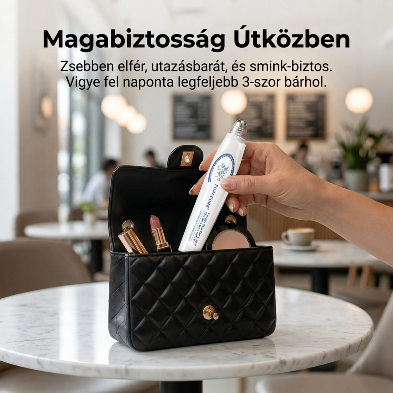 👩‍⚕️PuraCure®  7 Napos Bőrkinövés- és Anyajegyápoló Roller – Fájdalommentes, Hegmentes Bőrhibák Ellen